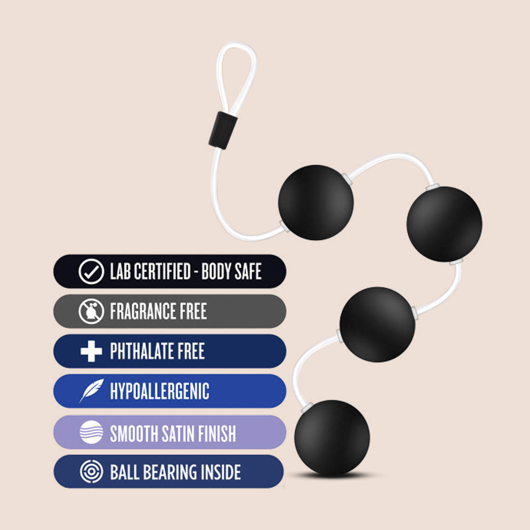 Anal Adventures Pleasure Balls | silicone anal balls