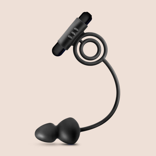 Anal Adventures Anal Balls | silicone with vibrating c-ring