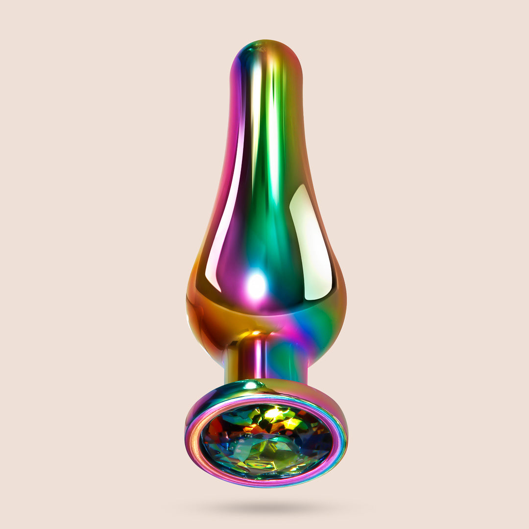Rainbow Metal Plug Set | 3 piece butt plugs