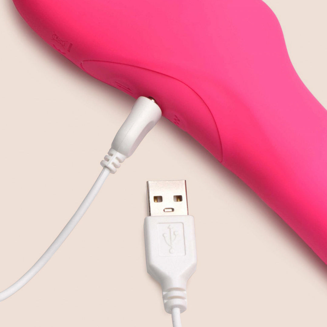Mighty-Thrust Strapless Strap-on With Remote | thrusting and vibrating