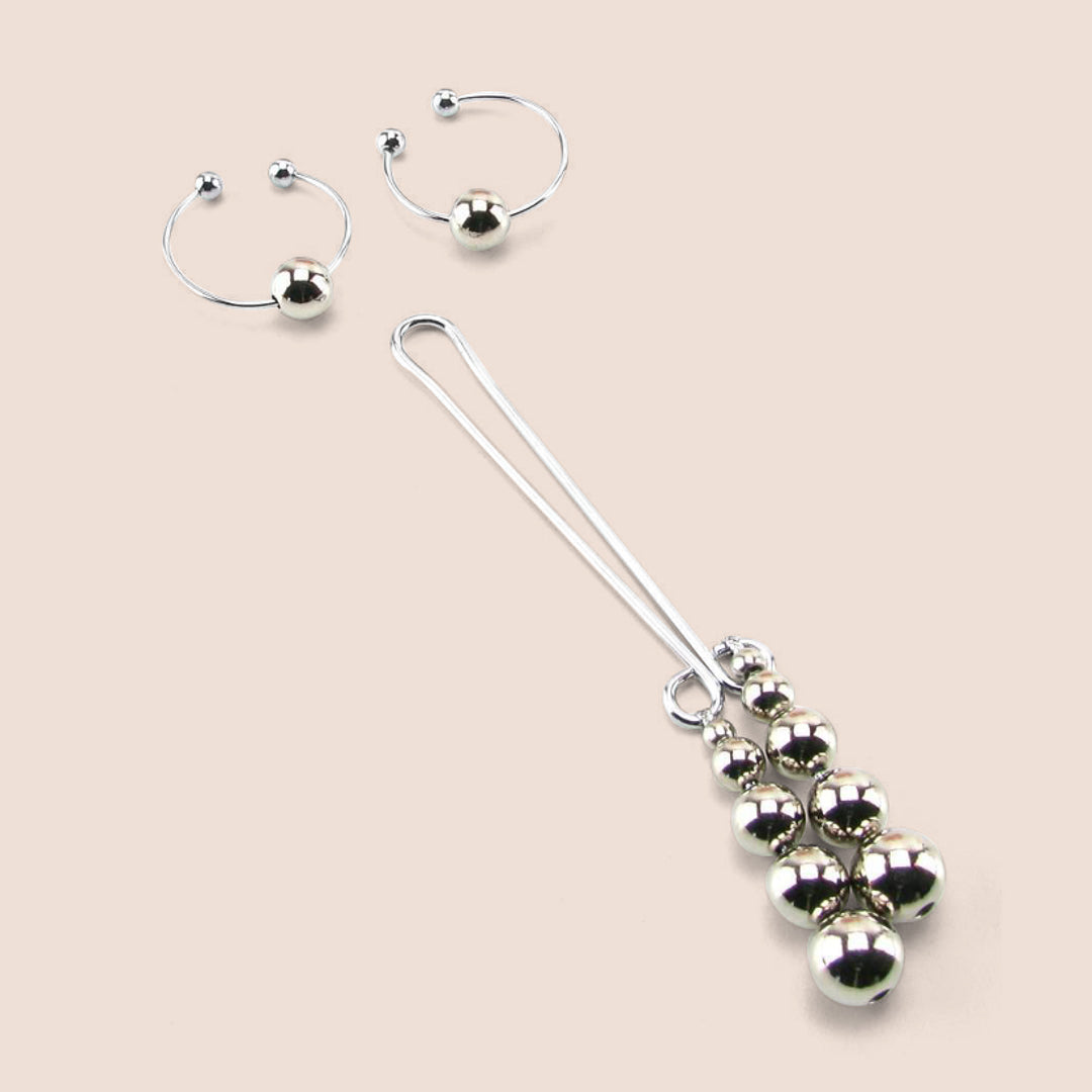 Nipple and Clitorial Silver Jewelry | non-piercing body jewelry