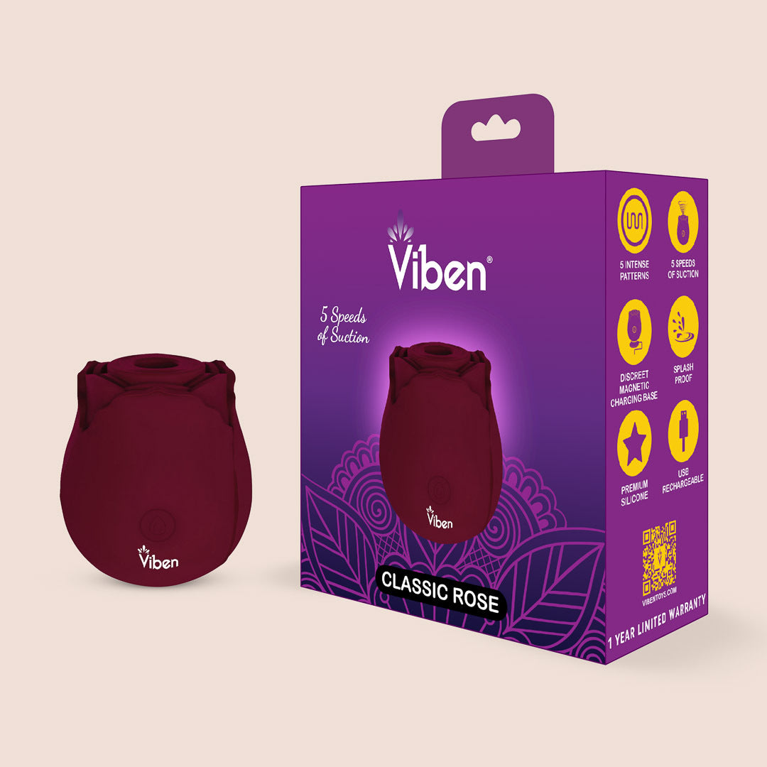 Voodoo Beso "The Rose" Flower Power | vibration, air pulse & suction