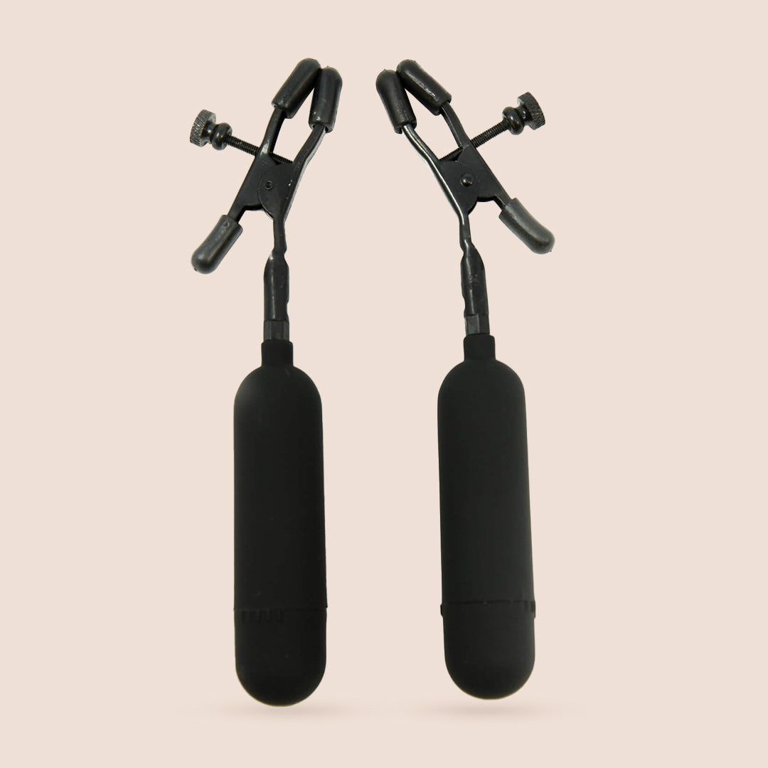 Fetish Fantasy Cordless Vibrating Nipple Clamp | multi-speed cordless