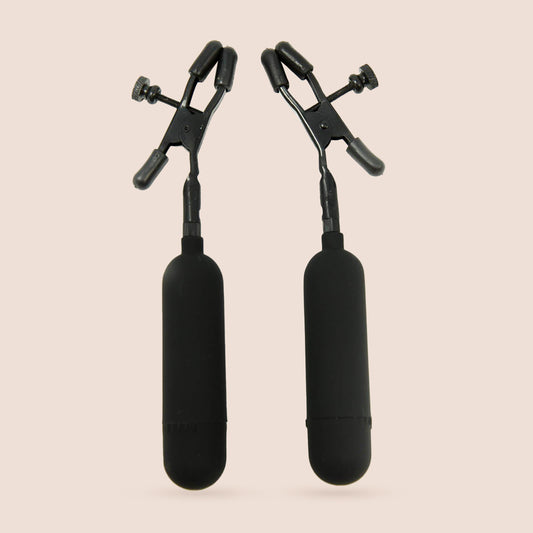 Fetish Fantasy Cordless Vibrating Nipple Clamp | multi-speed cordless