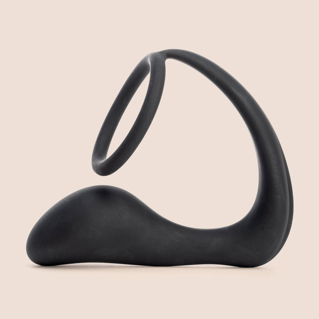 SIMPLI Prostate Plug with Penis Ring 01 | massager with c-ring