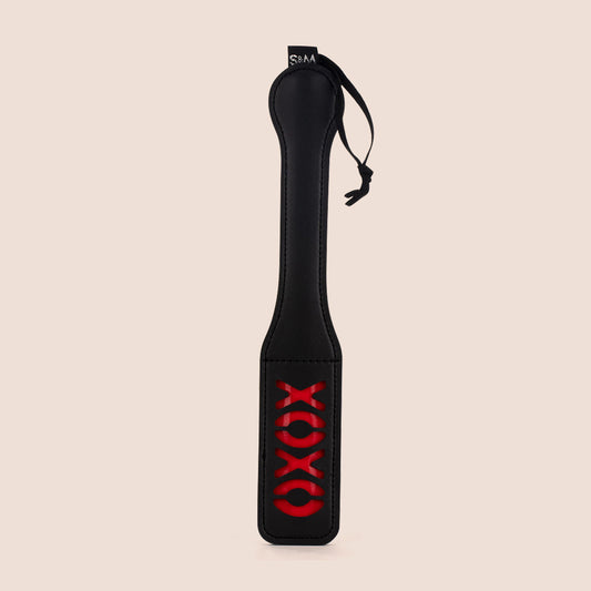 Sex & Mischief Vinyl Paddle, XOXO | leaves a xoxo impression