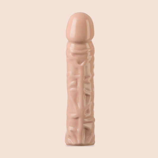 8 Inch Classic Vac-U-Lock Dildo in White