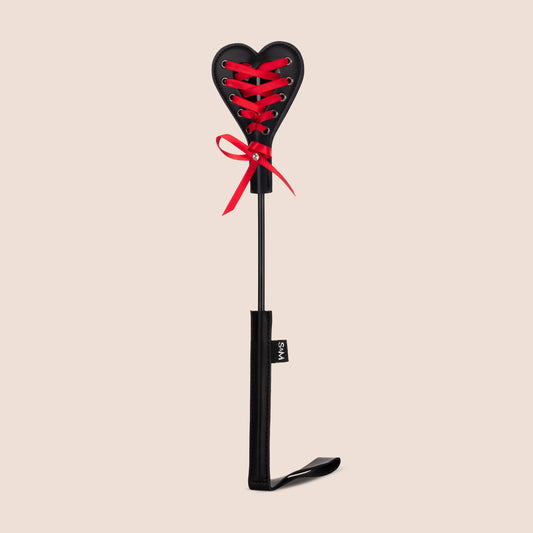 Sex & Mischief Heart Beat Crop | one smooth side, one laced side