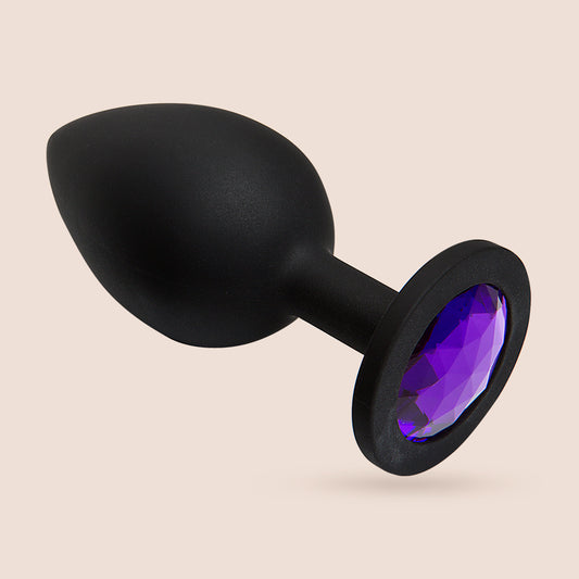 Booty Bling™ Large | jeweled base silicone plug