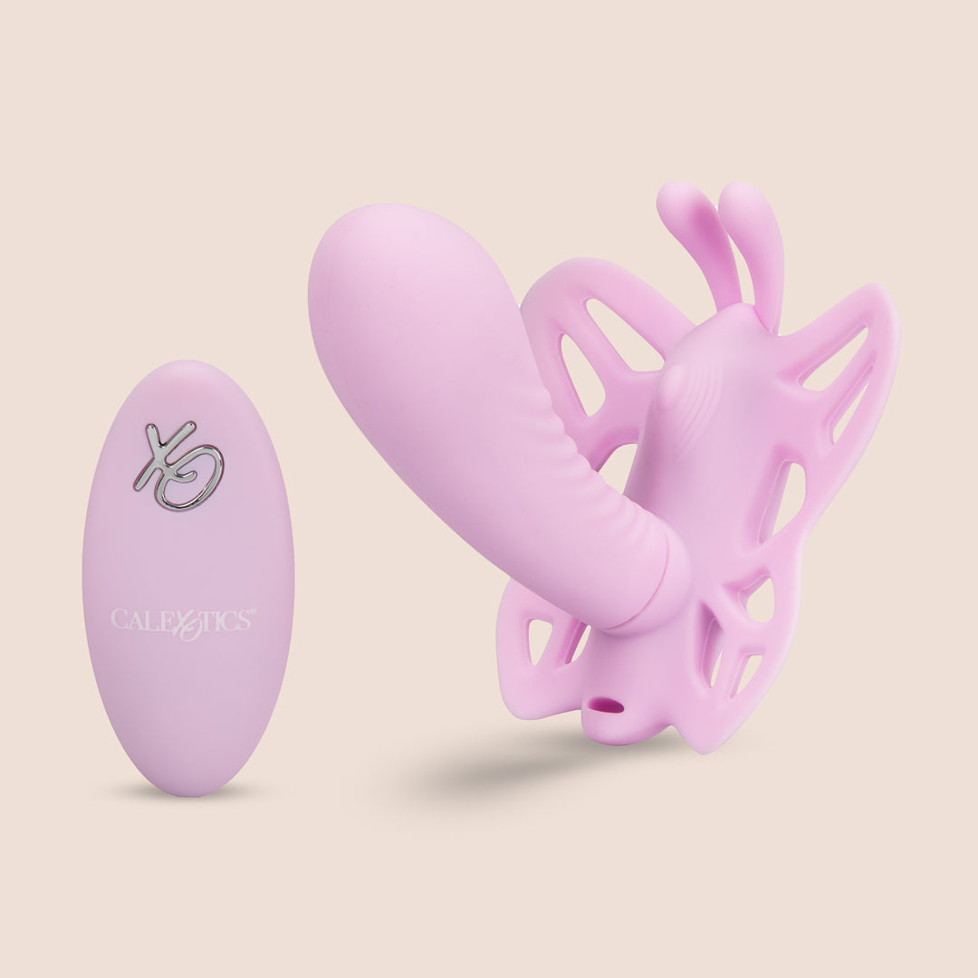 Venus Butterfly® Silicone Remote hands-free dual stimulation with re