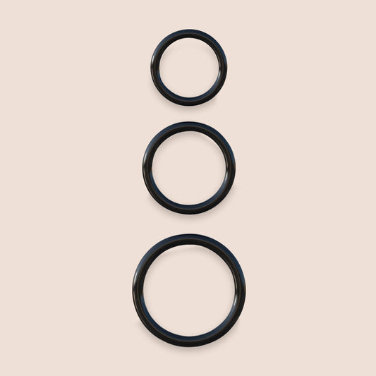Fantasy C-Ringz Silicone 3-Ring Stamina Set | penis rings
