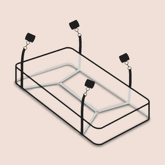 Fetish Fantasy Series Bed Restraint Bondage Kit | tethers, hand and leg cuffs