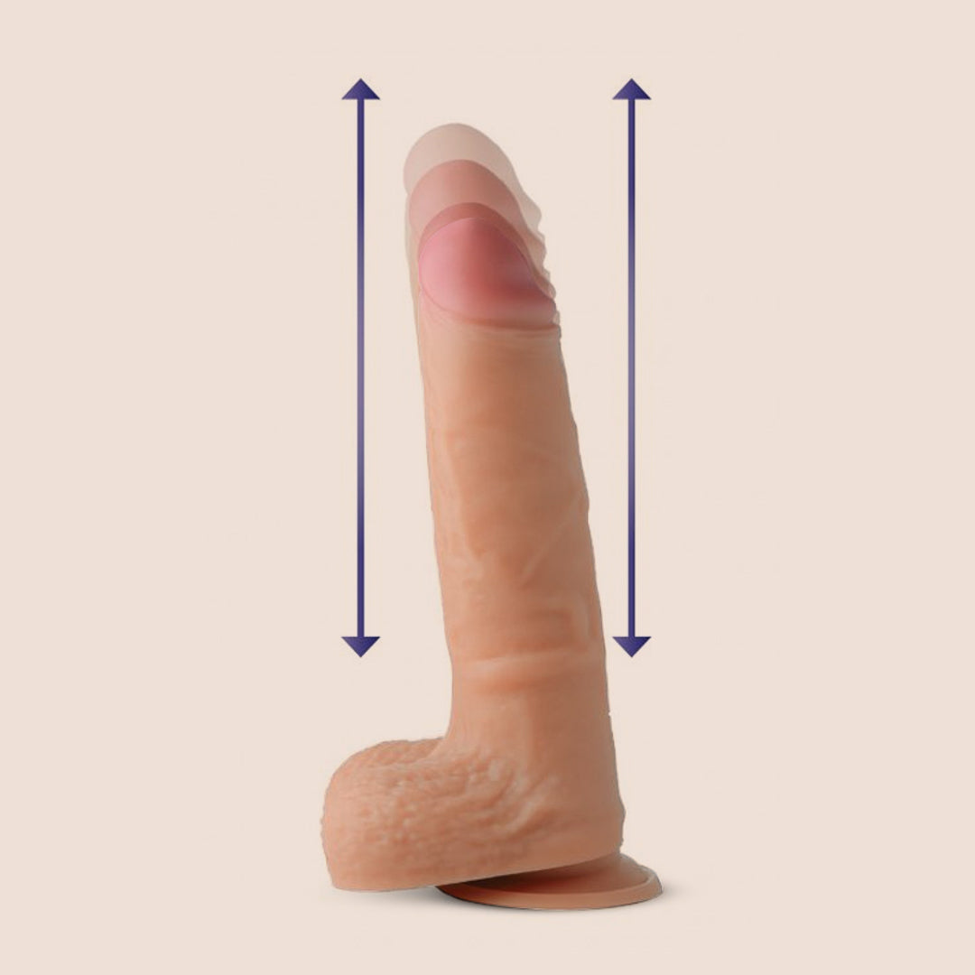 7X Thrusting Dildo with Remote Control | powerful thrust and vibration