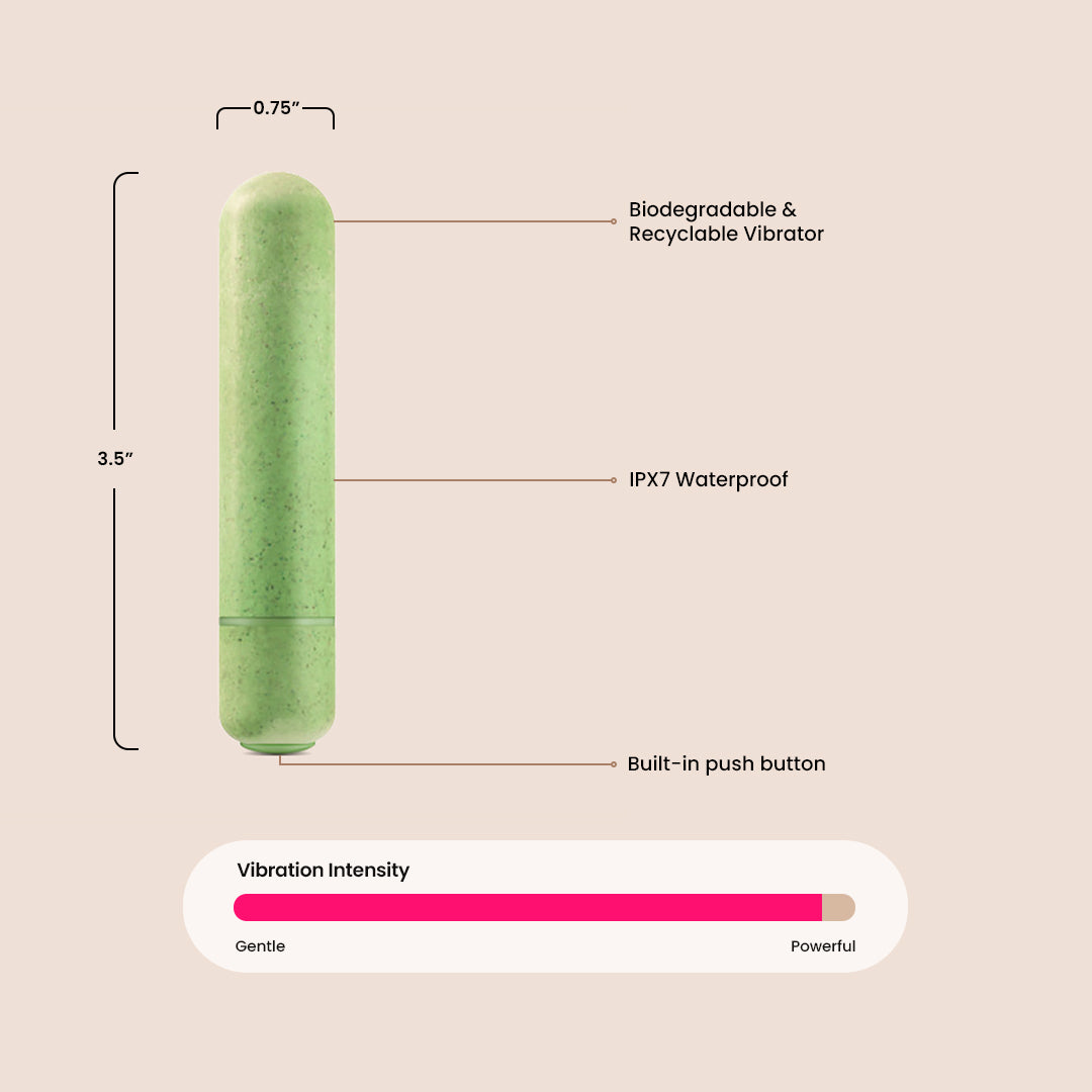 Blush Gaia - Eco Bullet | crafted from Biofeel, plant-based material
