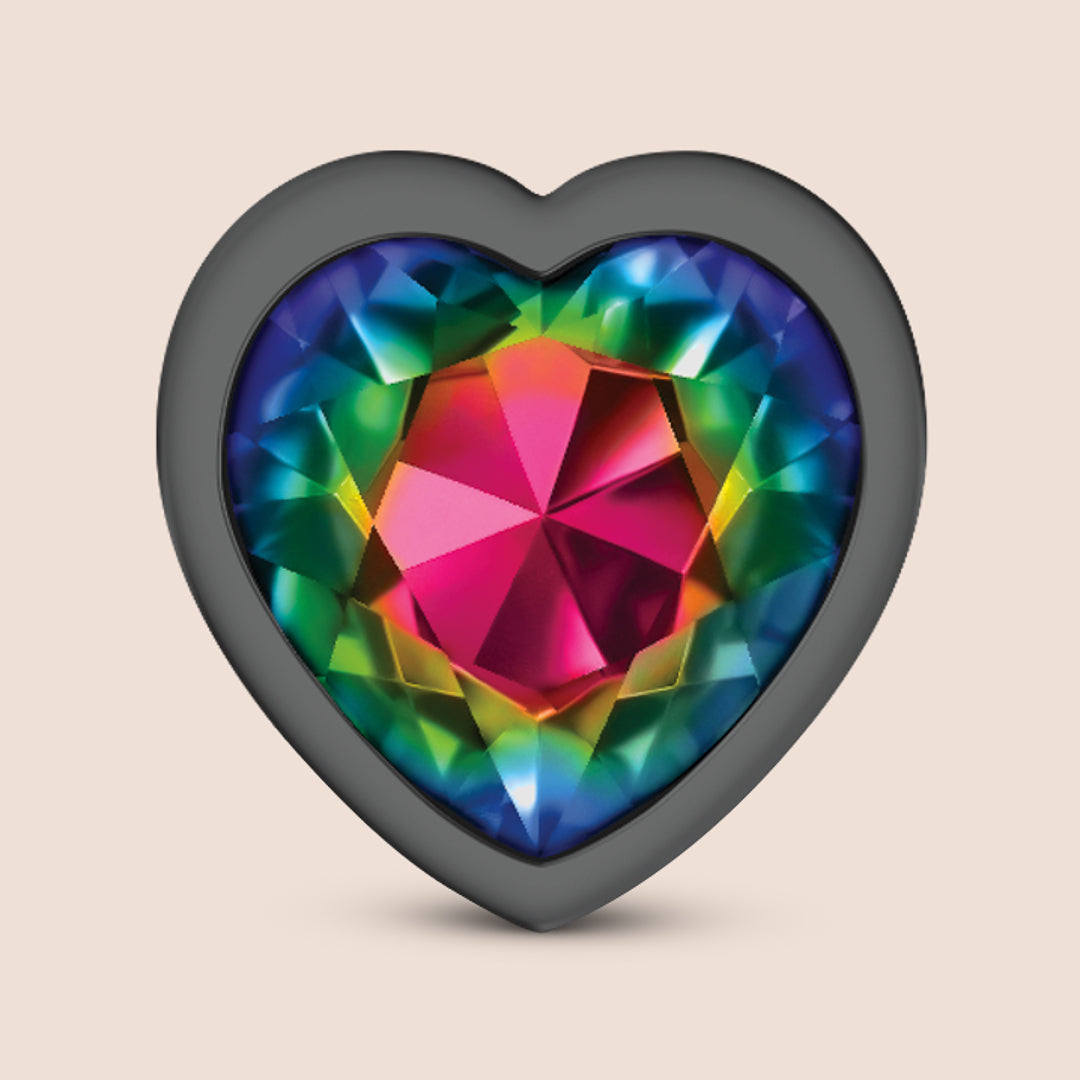Cheeky Charms Gunmetal Heart Plug | lightweight metal booty jewelry