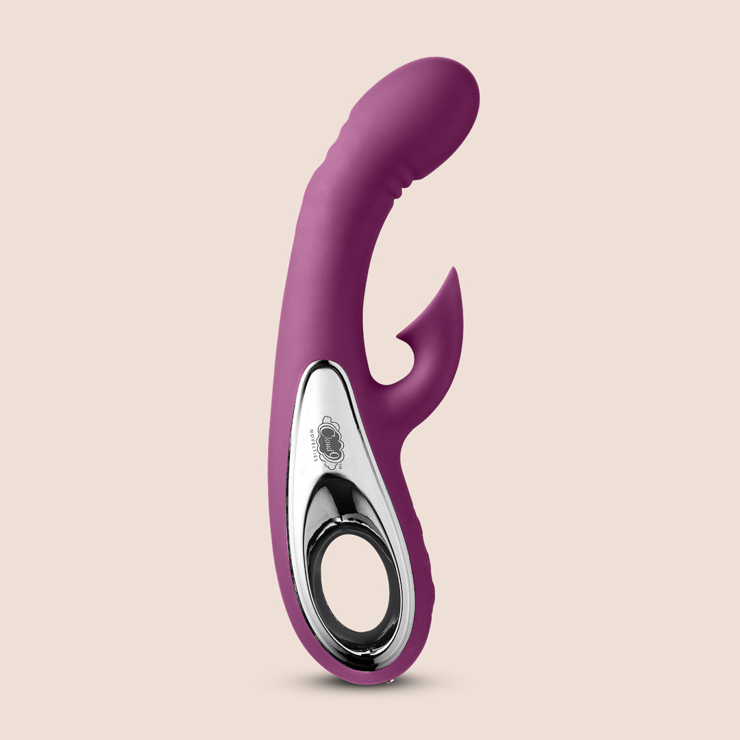 Cloud 9 Pro Sensual Air Touch VI Rabbit Vibrator | come hither motion