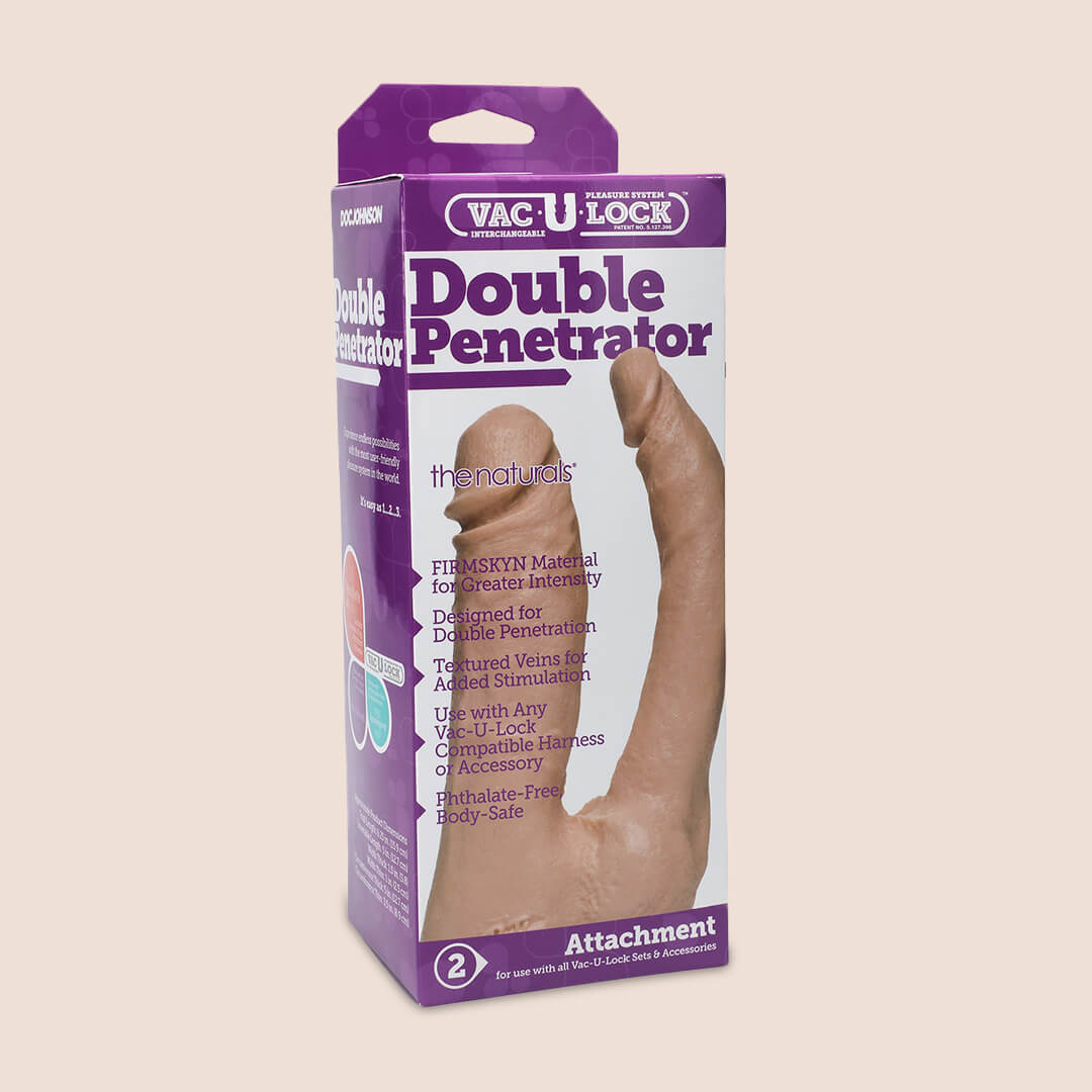 Doc Johnson Vac-U-Lock Double Penetrator 6 Inch Strap On Dildo