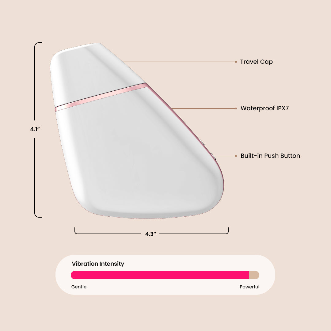 Satisfyer Love Triangle | air-pulse stimulation & vibrations with travel cap
