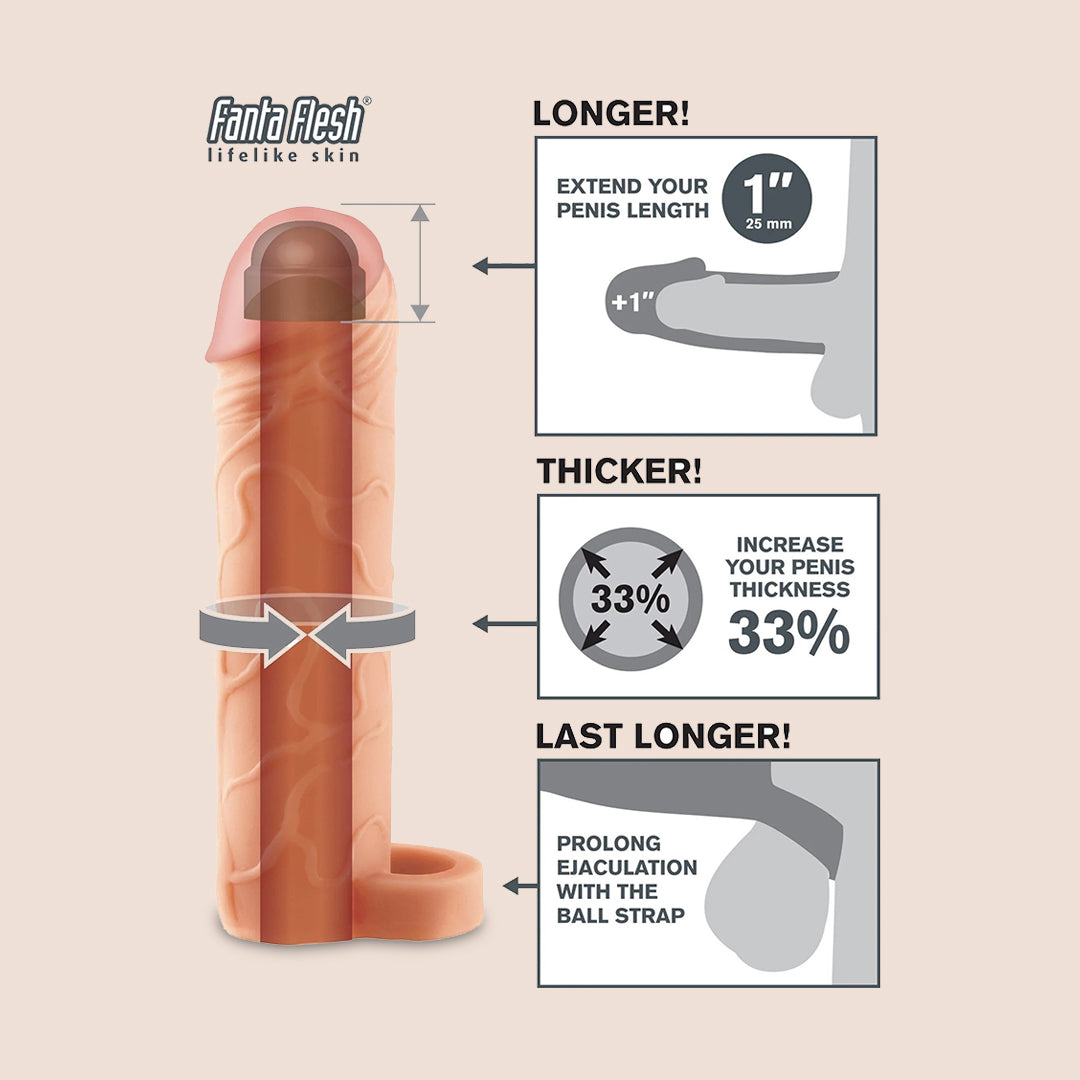 Fantasy X-tensions Perfect 1" Extension with Ball Strap