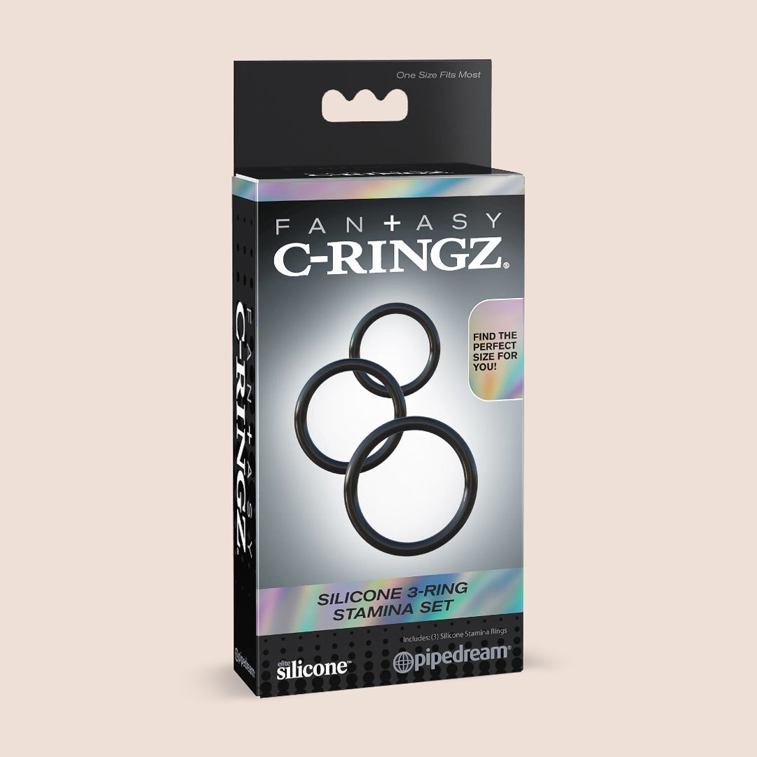 Fantasy C-Ringz Silicone 3-Ring Stamina Set | penis rings