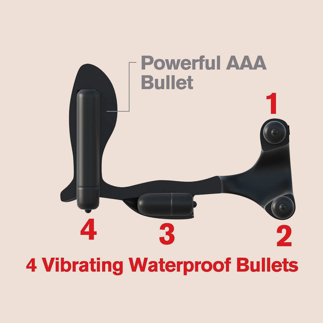 Fantasy C-Ringz Ultimate Ass-Gasm | vibrating plug with vibrating c-ring