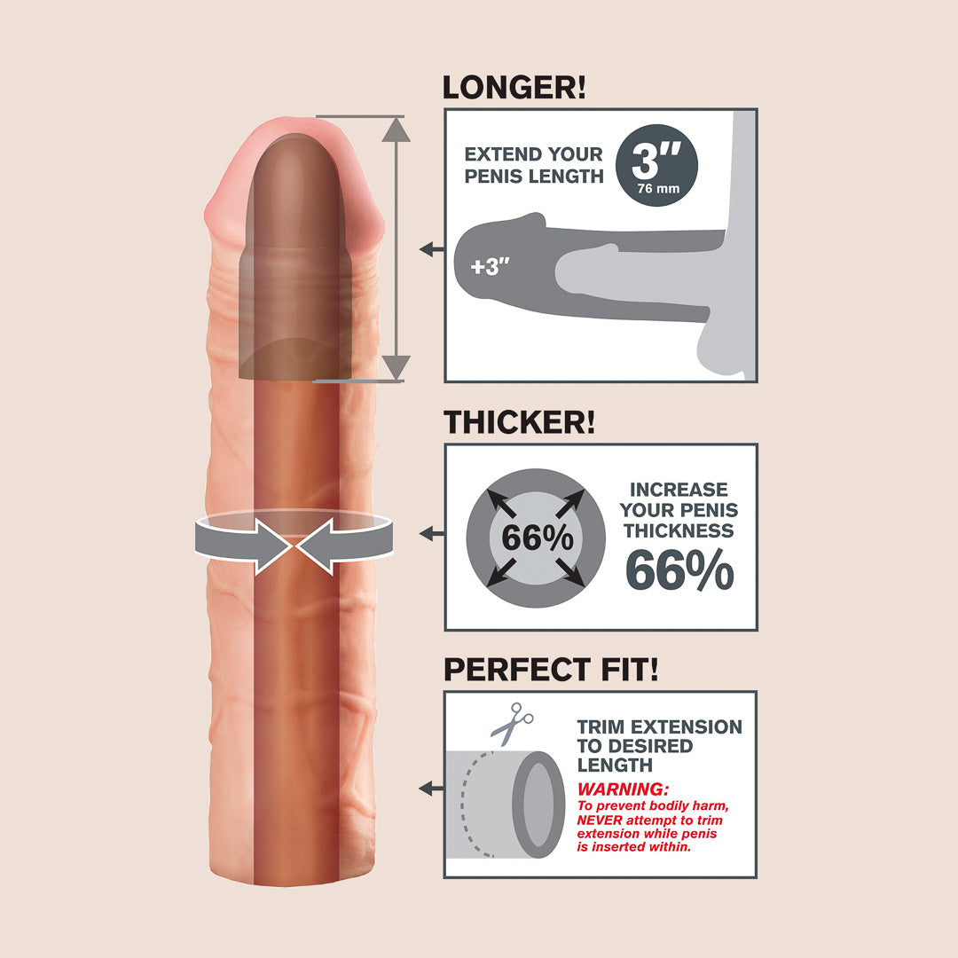 Fantasy X-tensions Mega 3" Extension | realistic