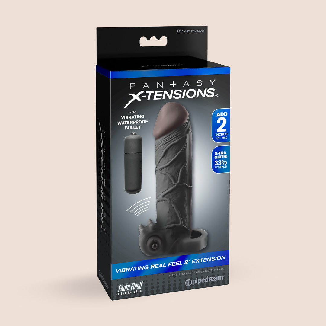 Fantasy X-tensions Vibrating Real Feel 2" Extension | realistic