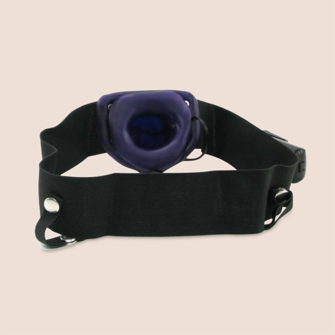 Fetish Fantasy For Him Or Her Vibrating Hollow Strap-on | comfortable elastic harness