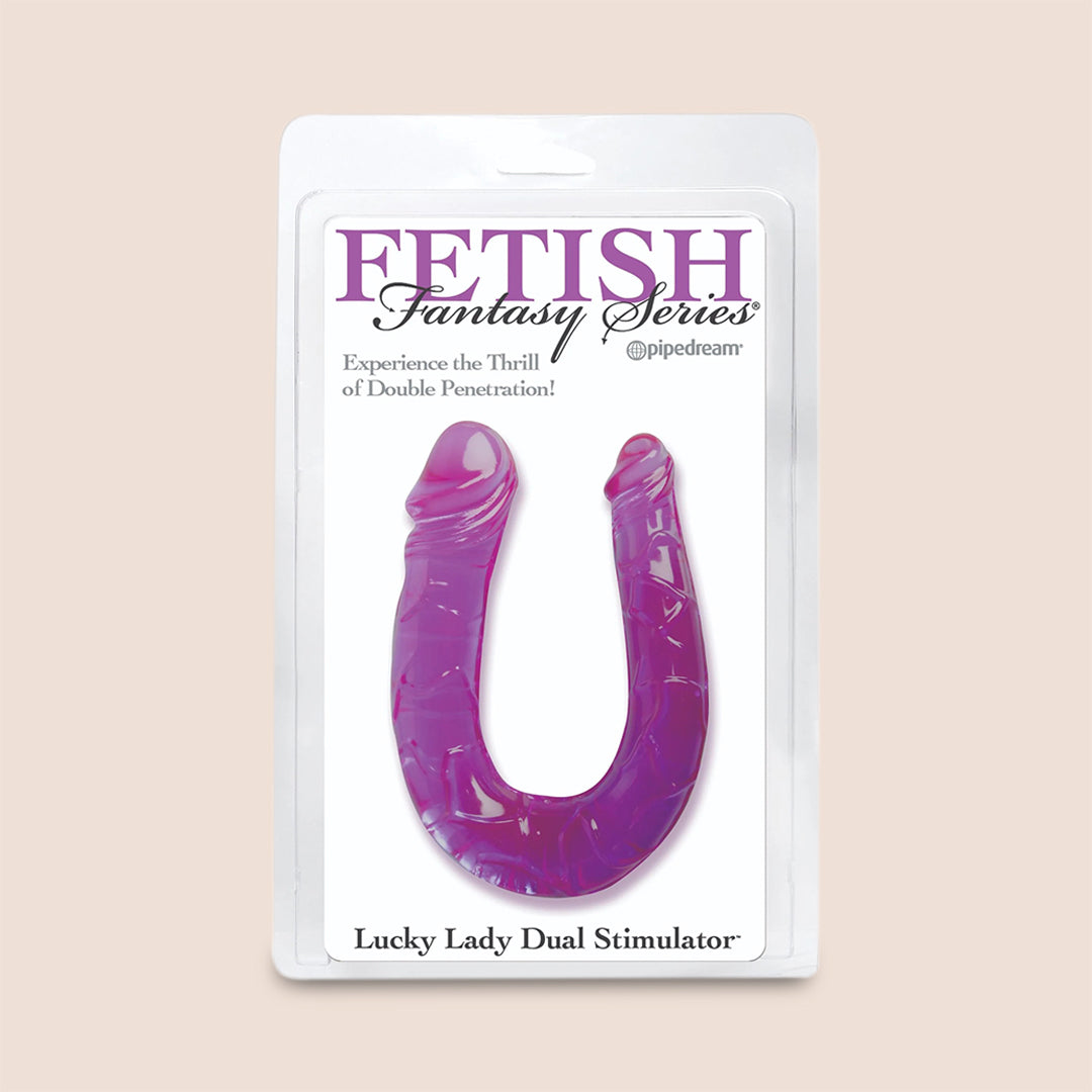 Fetish Fantasy Lucky Lady Dual Stimulator | soft texture dildo