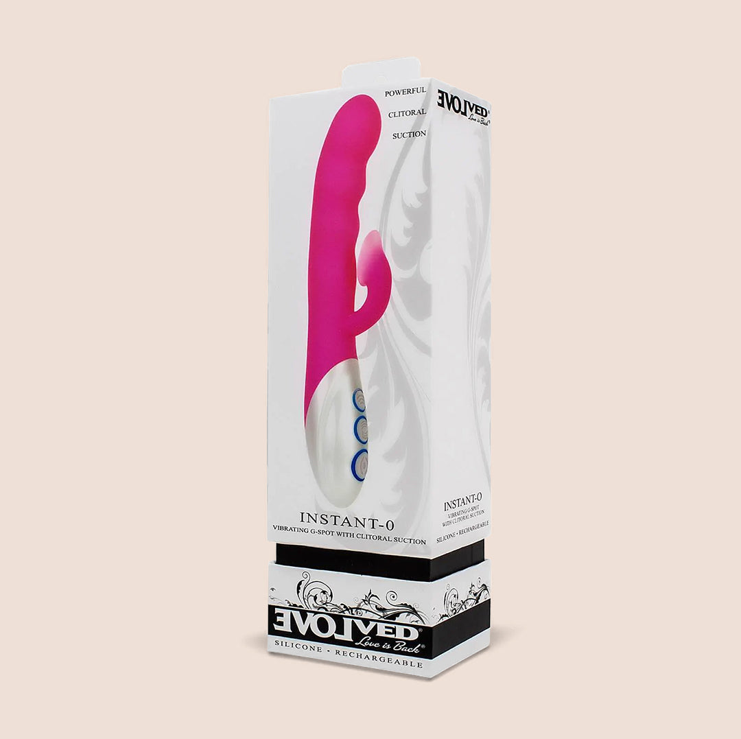 Instant O Pink Rabbit Vibrator | reachargeable dual vibrator