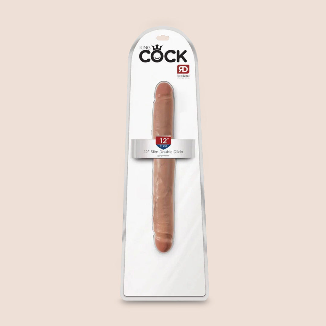 King C–ck 12" Slim Double Dildo | ultra realistic dildo