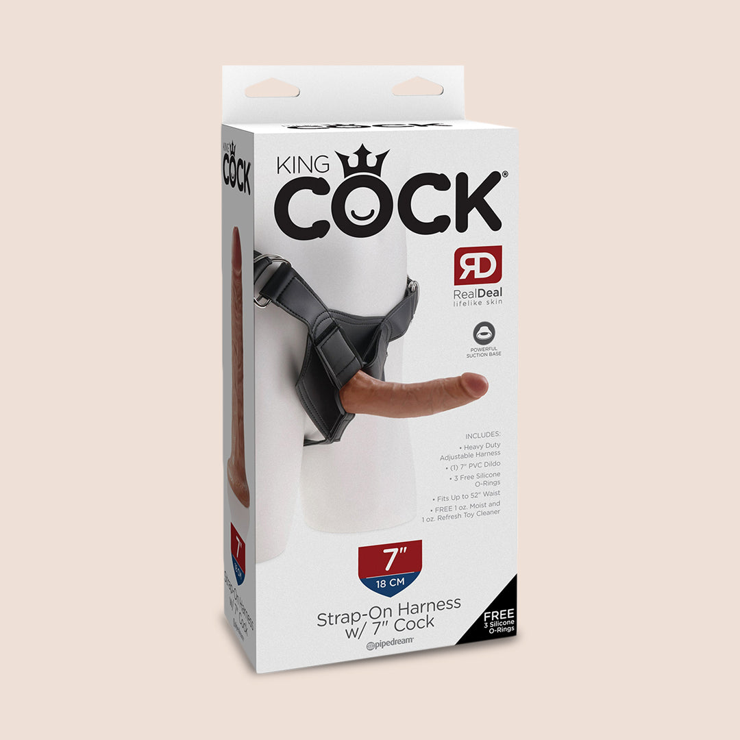 King C—ck strap-on Harness With 7" Dildo | kit