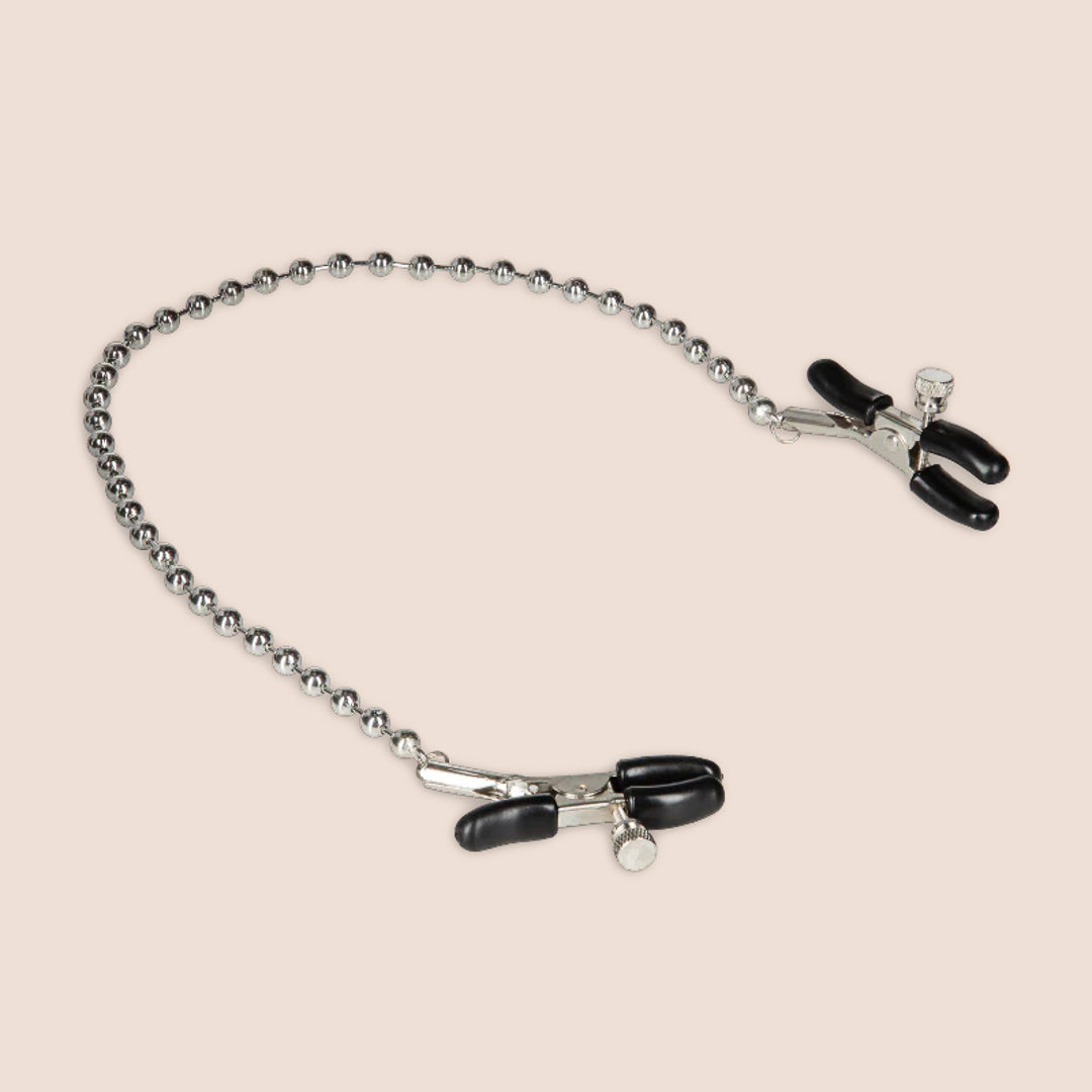 Nipple Play® Beaded Nipple Clamps | adjustable with chain