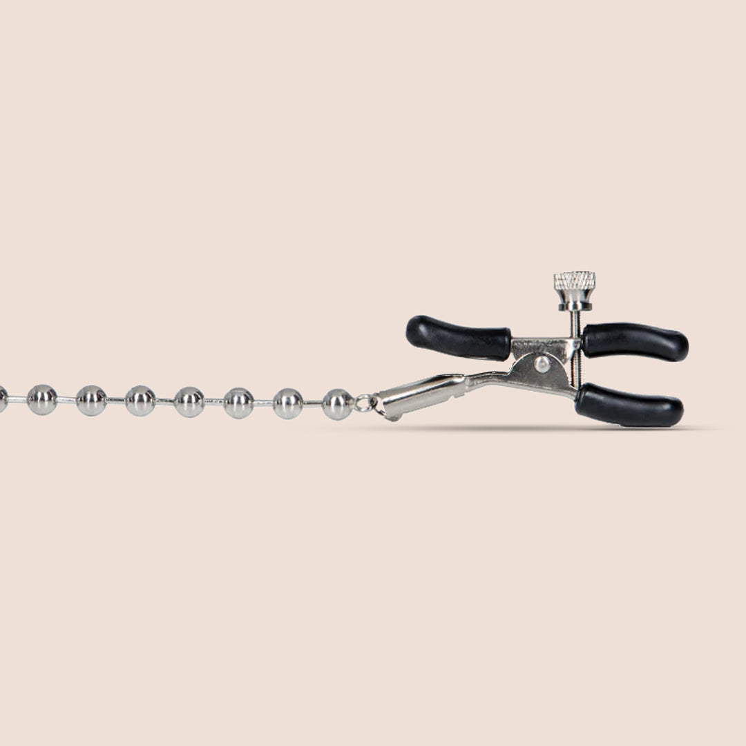 Nipple Play® Beaded Nipple Clamps | adjustable with chain