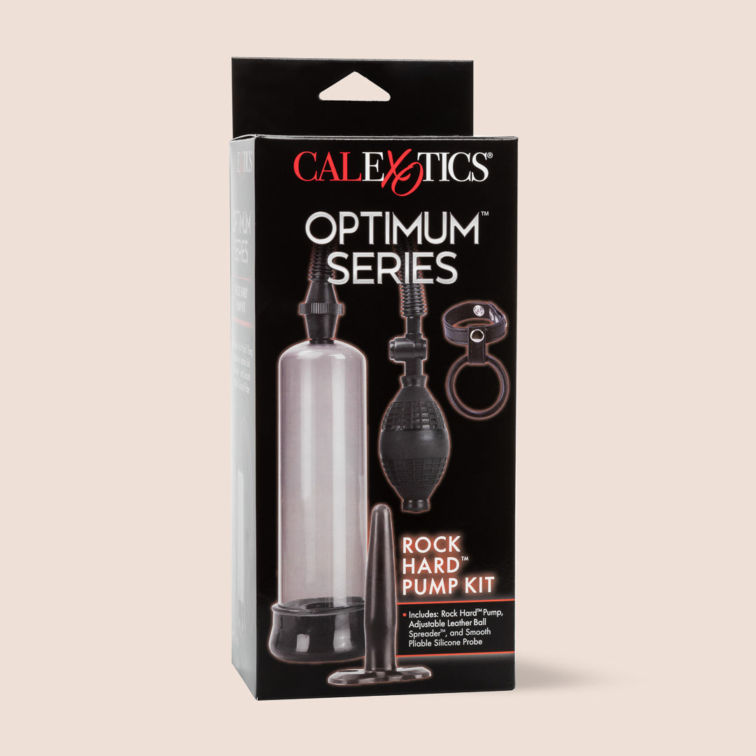 Optimum Series™ Rock Hard™ Pump Kit | pump, penis ring, butt plug
