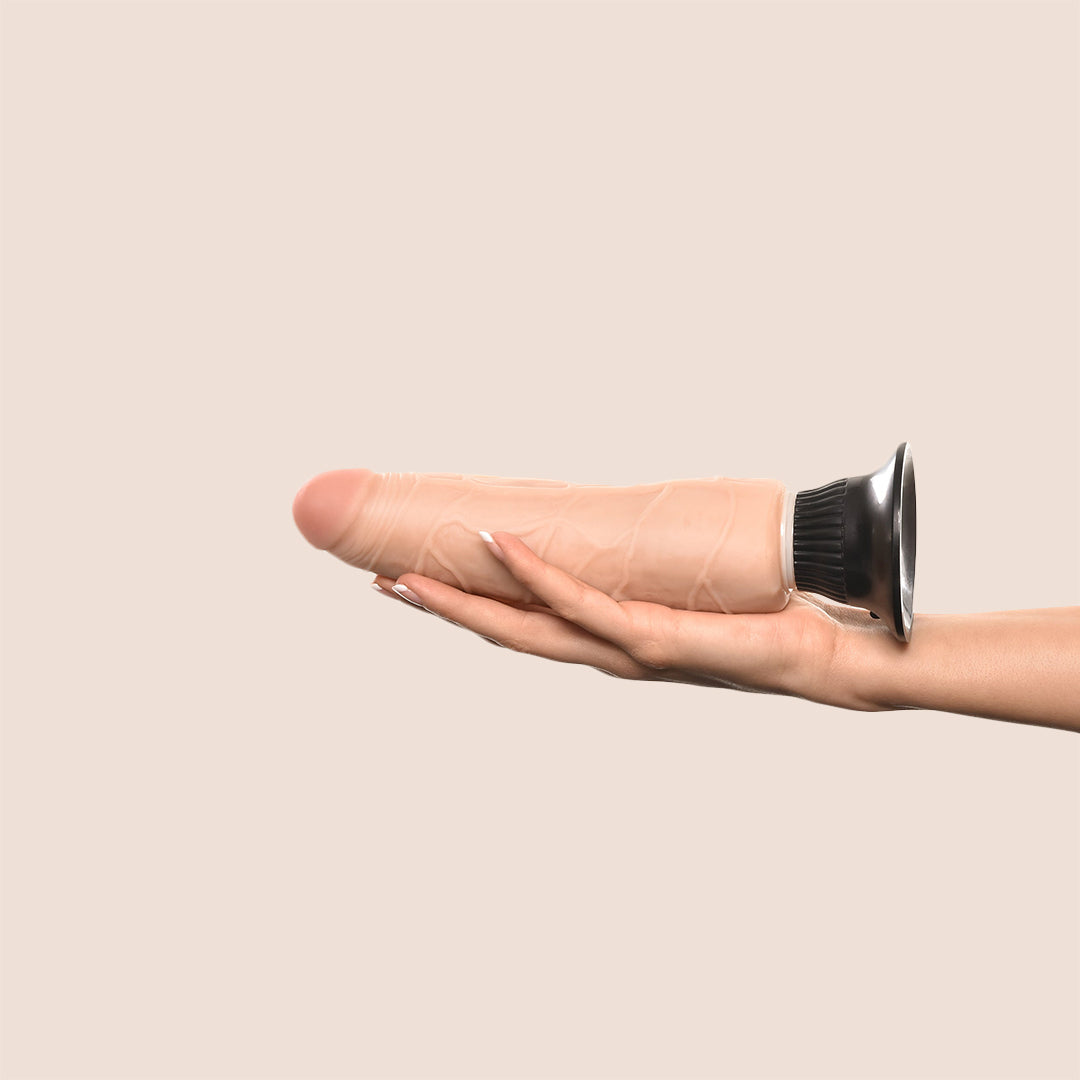 Real Feel Deluxe No. 3 | 7" vibrating dildo with suction cup base