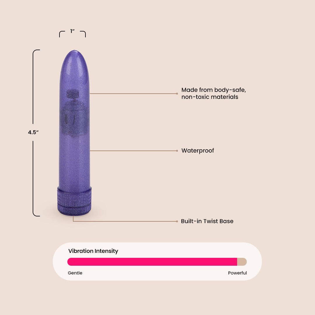 Shane's World® Sparkle Vibe™ | battery operated ABS bullet