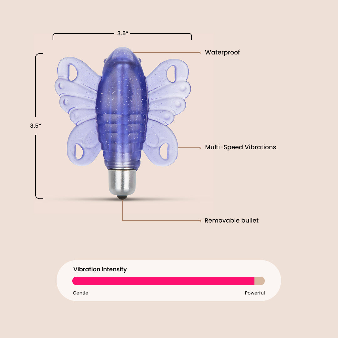 Venus Butterfly® Wireless | hands-free stimulation with removable bullet
