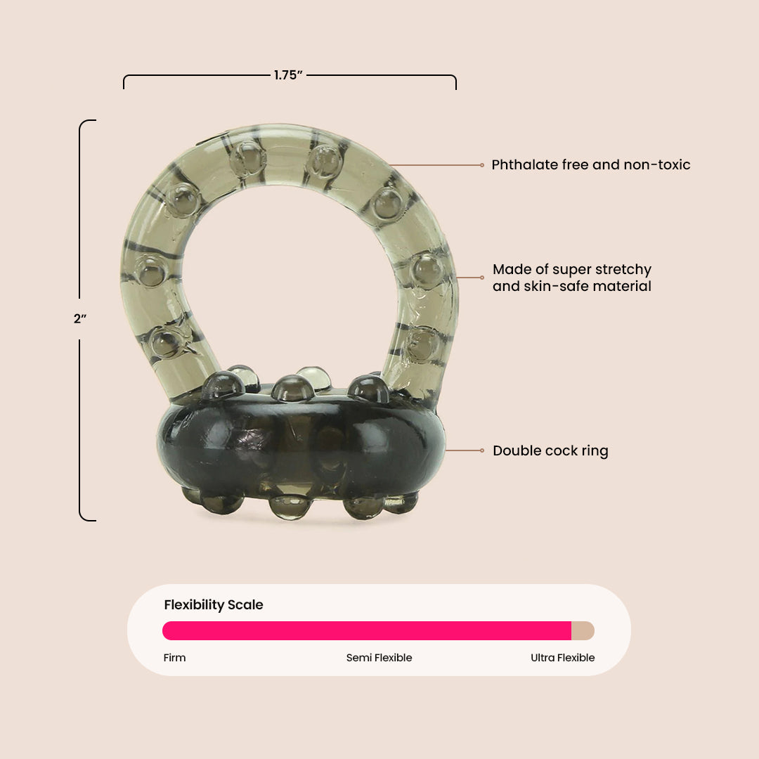 CalExotics All Star Enhancer Ring™ | textured penis & ball rings