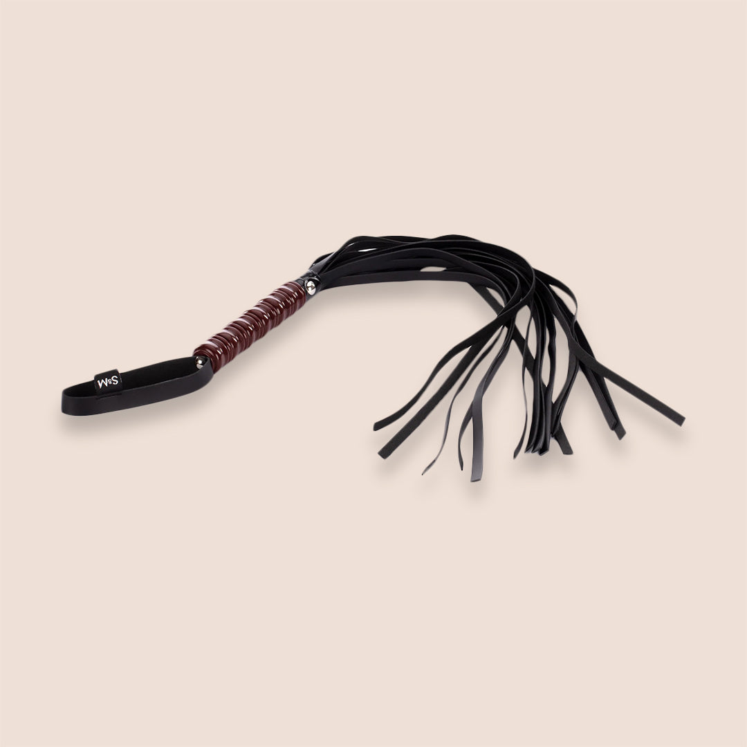 Sex & Mischief Faux Leather Flogger | vinyl