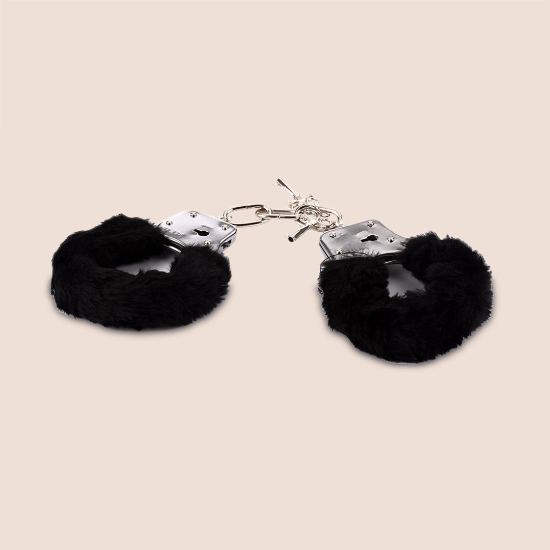 Sex & Mischief Intro To S&M Kit | satin mask, furry cuffs, flogger