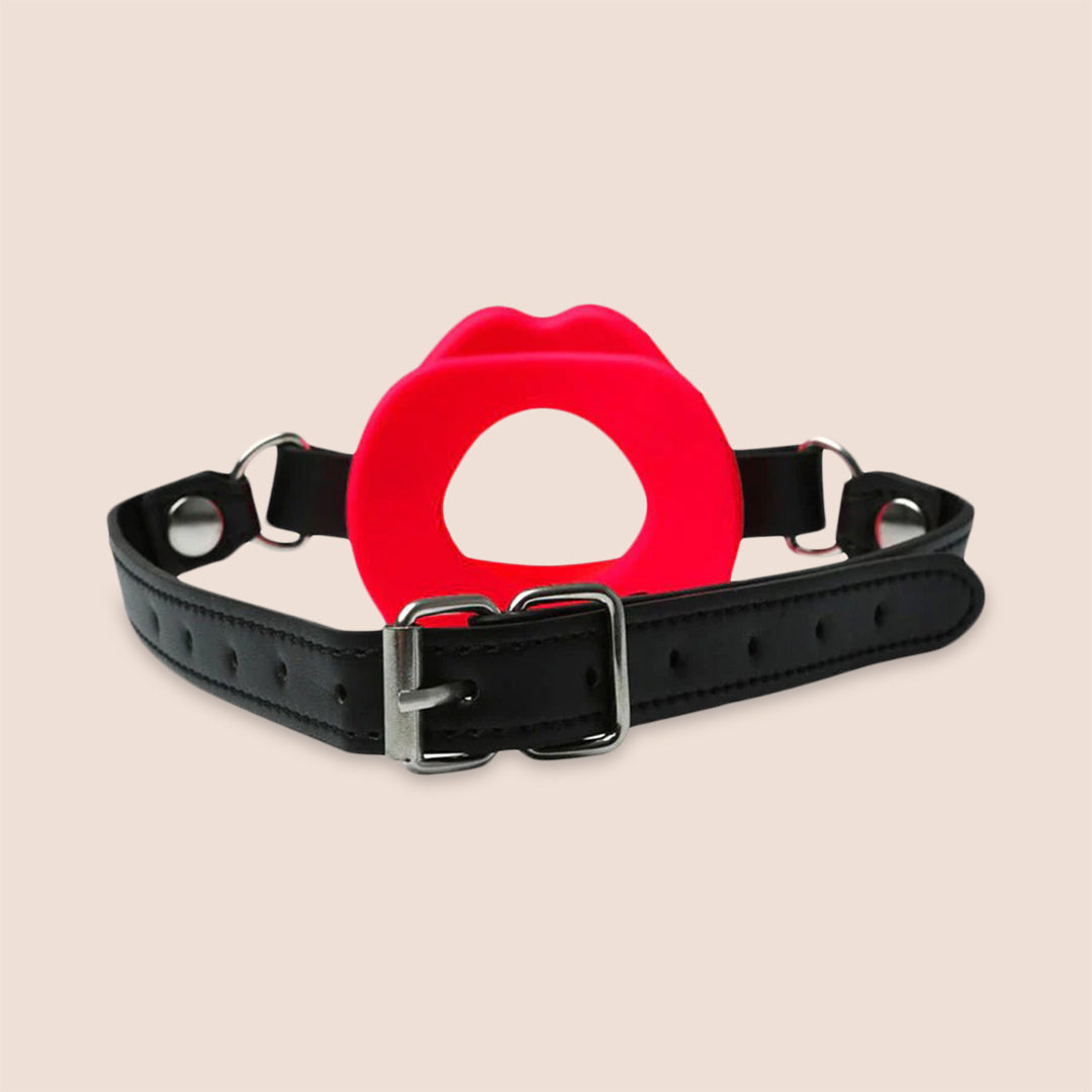 Sex & Mischief Silicone Lips Mouth Gag | adjustable & breathable