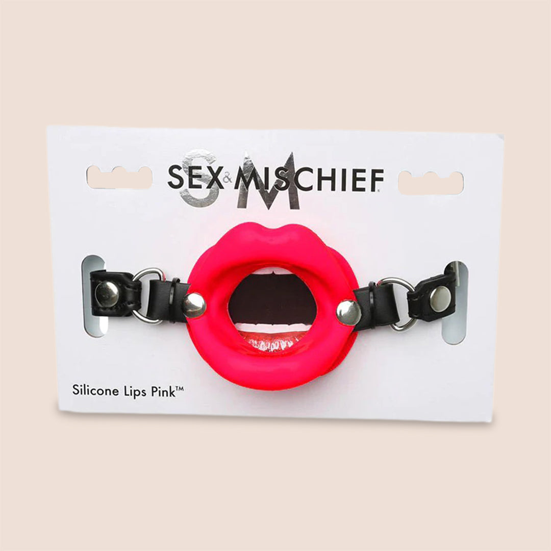 Sex & Mischief Silicone Lips Mouth Gag | adjustable & breathable