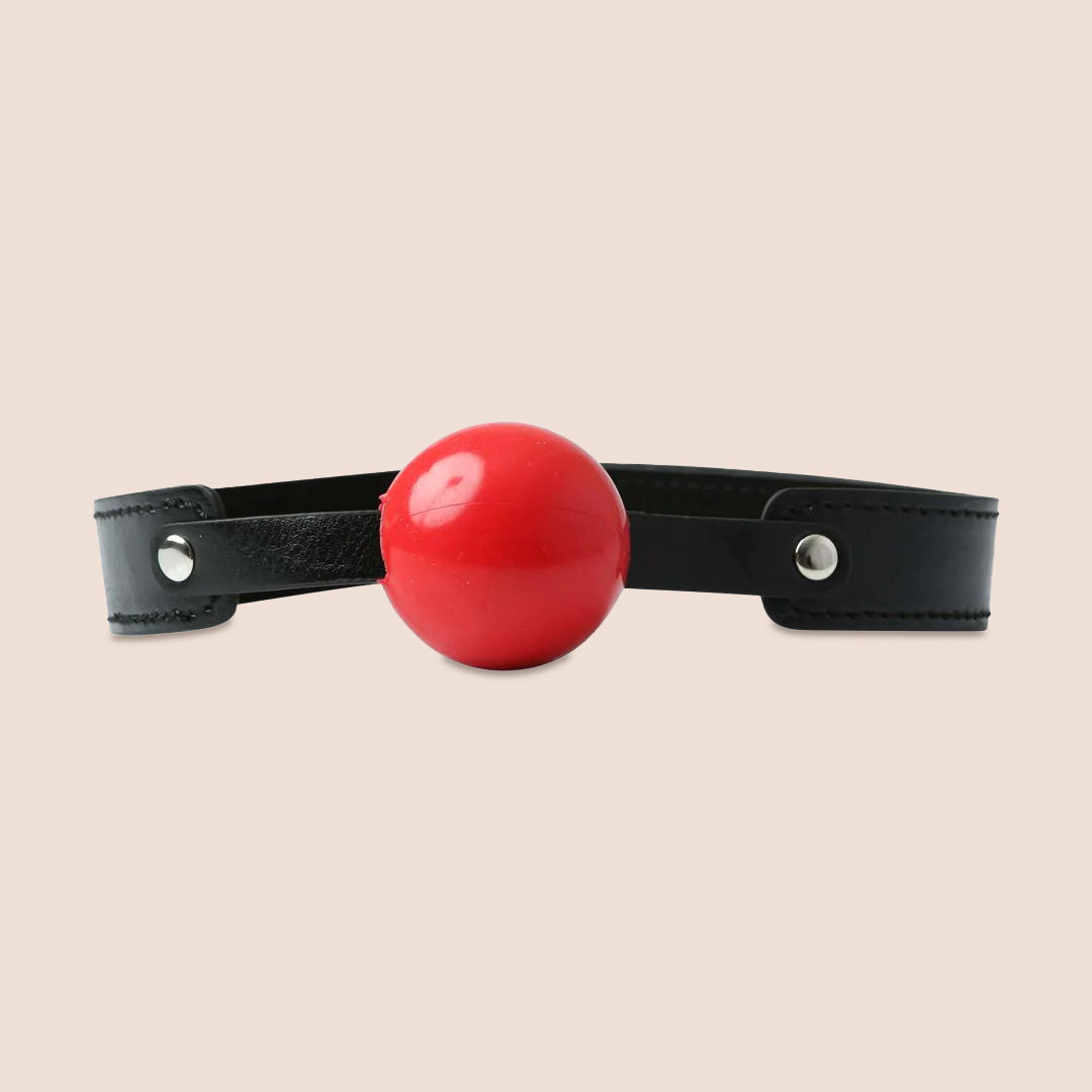 Sport Sheets Sex & Mischief Solid Red Ball Gag – simplipleasures.com