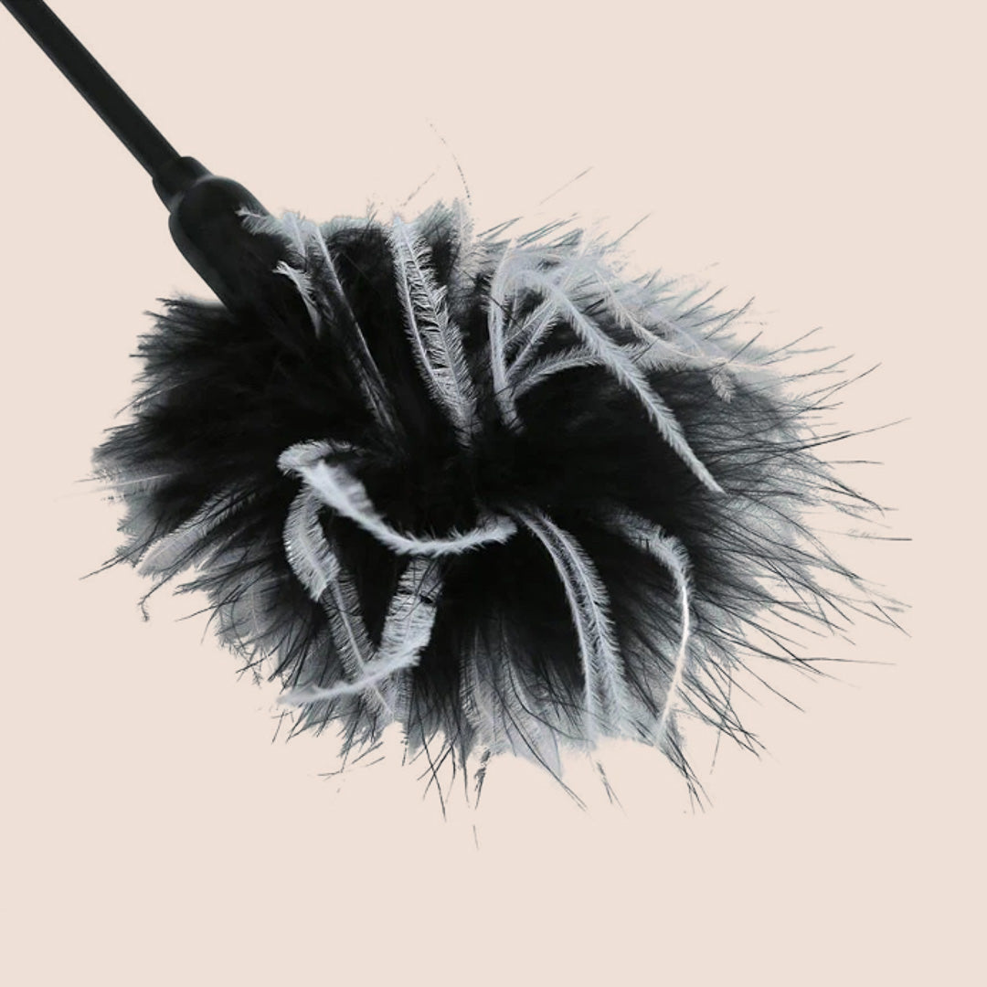 Sex & Mischief Whip & Tickle | double ended feather & silicone thread tips