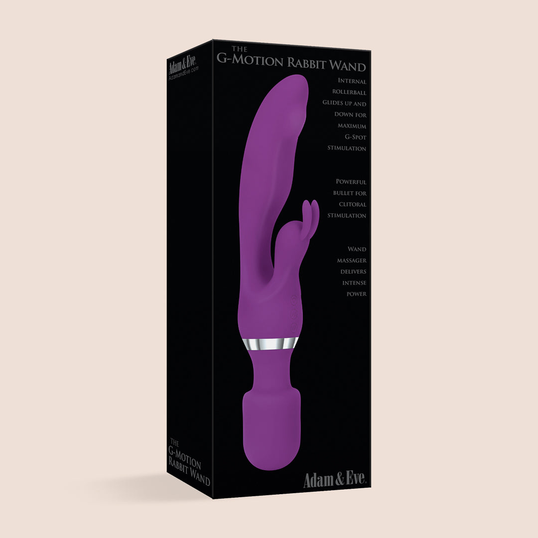 The G-Motion Rabbit Wand | rechargeable silicone rabbit vibe