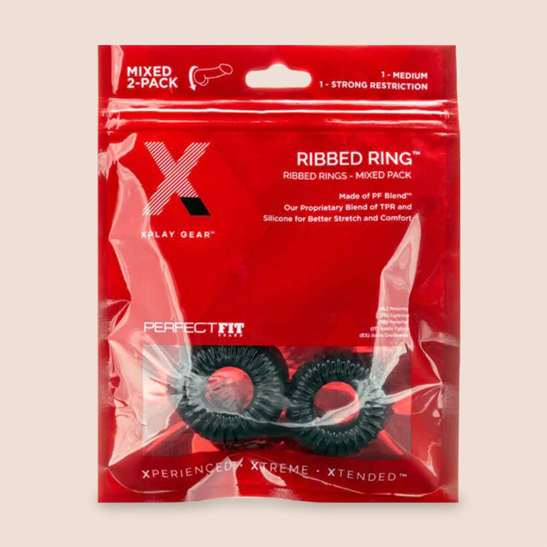 XPLAY® Mixed Pack Ribbed Ring & RR Slim | stretchy ring