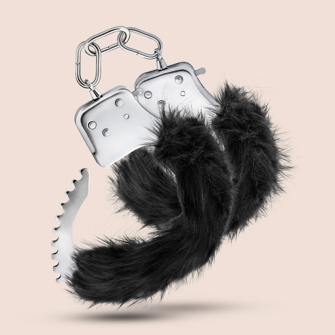 Temptasia Plush Fur Cuffs | fluffy handcuffs