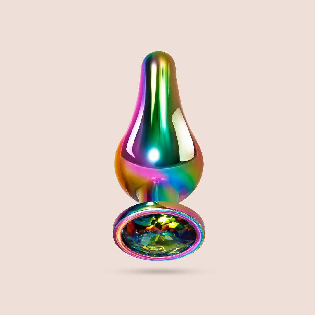 Rainbow Metal Plug Set | 3 piece butt plugs