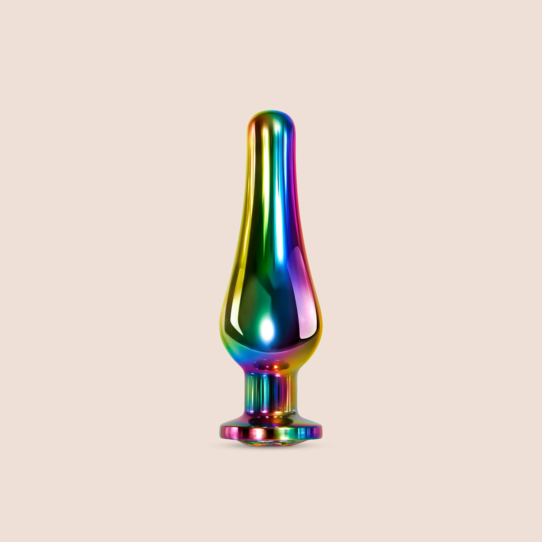 Rainbow Metal Plug Set | 3 piece butt plugs